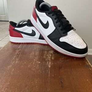 Size 10 - Air Jordan 1 Retro OG Low Black Toe